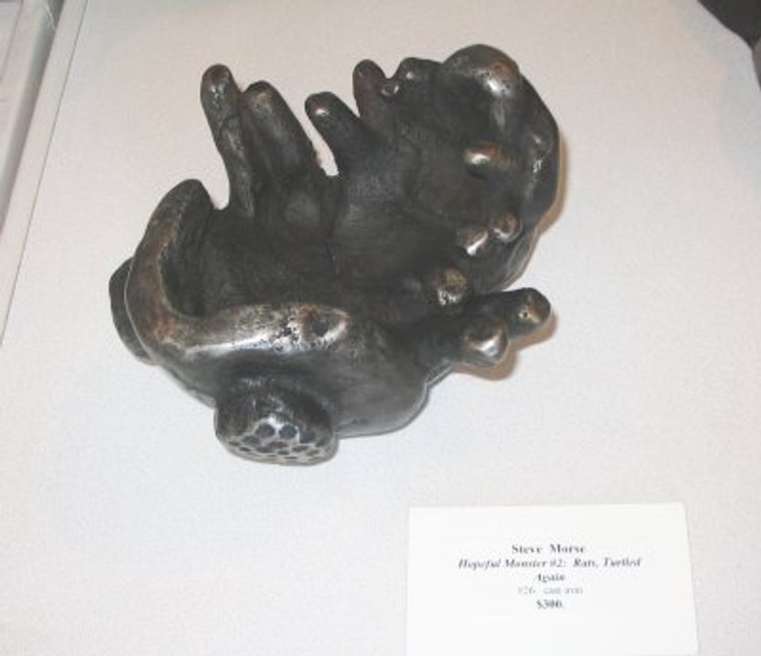 cast iron, "Rats Turtled Again"